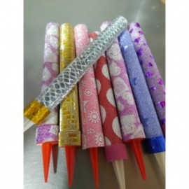 VELAS BENGALA CON GIBRE Y FLUO C/U