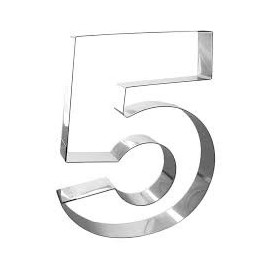 ARO NUMERO 5-6-8   28 CM C/U