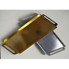 BANDEJA PIONONERA ORO/PLATA X 30 CM C/U