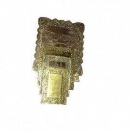 BLONDA CALADA ORO/PLATA 18 X 25 CM C/U