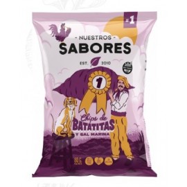 CHIP DE BATATA CON SAL MARINA X 80G BATATITAS