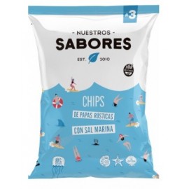 CHIP DE PAPA RUSTICA CON SAL MARINA X 80G