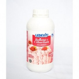 COBERTURA LEDEVIT FRUTILLA CAJA X 6 BOTELLA X 1 KG