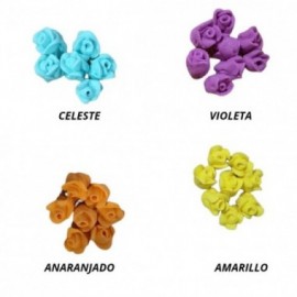 FLOR DE AZUCAR ROSITAS 6 PETALOS  C/U