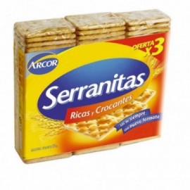 GALLETITAS DE AGUA SERRANITAS 3X105 GRS