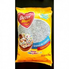 GRANA STICK COLOR PLATA EL KG