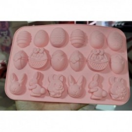 MOLDE DE SILICONA HUEVO-CANASTA-CONEJO X 18