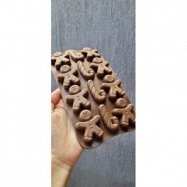 MOLDE SILICONA MUÑECO JENGIBRE/ NAVIDEÑO