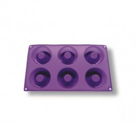 MOLDE SILICONA PARA DONAS X 6 *7.5 CM*