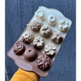 MOLDE SILICONA TRICOLOR 12 FORMAS SURTIDAS