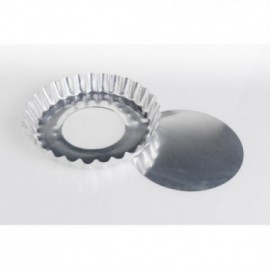 MOLDE TARTERA ALUM BAJA DESFON RIZADA 28 CM
