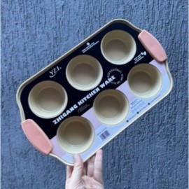 PLACA ANTIAD 6 CUPCAKES  ACERO CARBONO AGARRE SILC