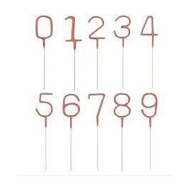 SPARKLERS ESTRELLA-CORAZON-NÚMEROS C/U