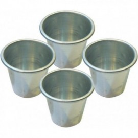 VASO FLAN ALUMINIO CON BORDE N 4