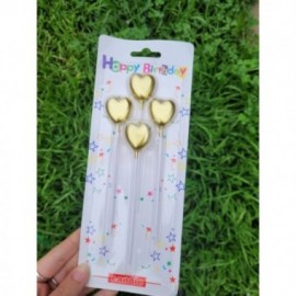 VELA CORAZÓN/ESTRELLA DIAMANTE C/U  4