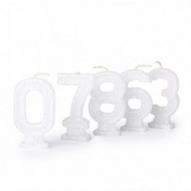 VELA NUMEROTE CON GIBRÉ/FLÚO X 10 C/U