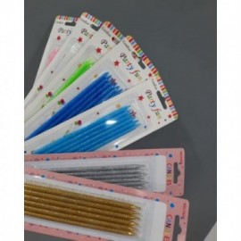 VELAS FINITAS CON GIBRE Y PORTAVELA 14 CM C/U 6